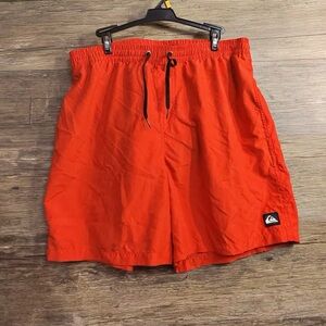 Quiksilver Red Swim Board Shorts